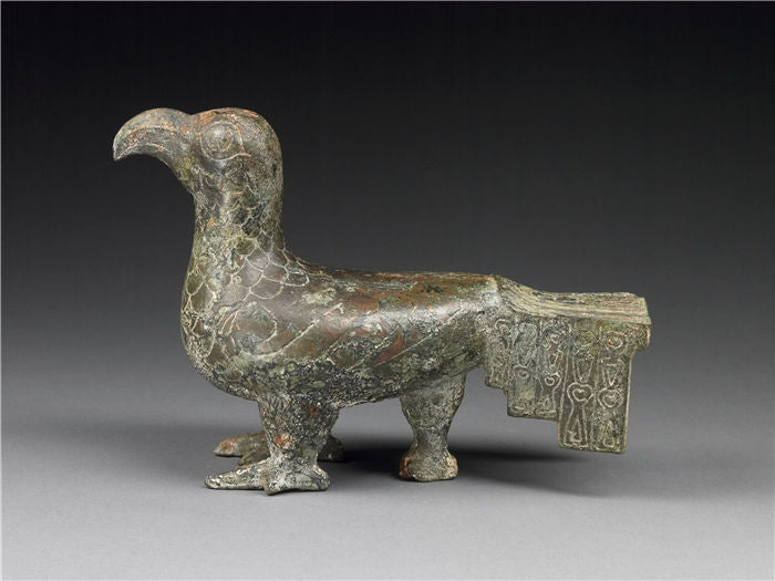 Three-legged bronze bird from the Western Zhou Dynasty