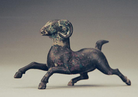 Bronze Running Sheep