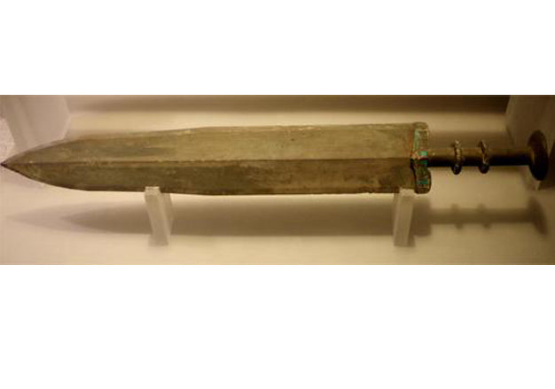 Bronze sword inlaid with turquoise