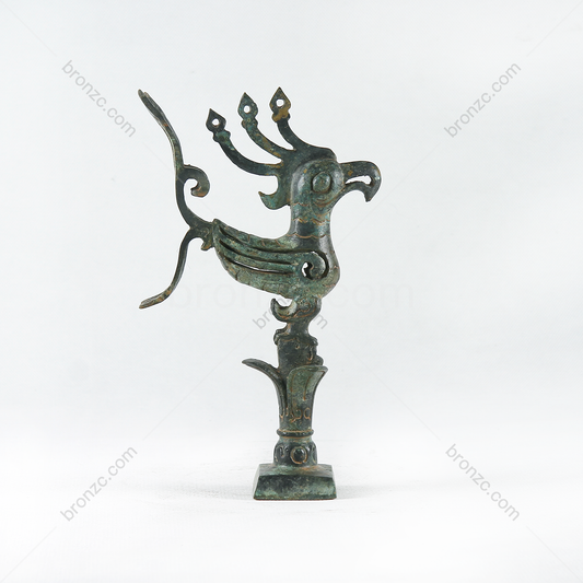 8.7" China Sanxingdui Ruins Bronze Bird [Sanxingdui Sunbird][三星堆太阳鸟]