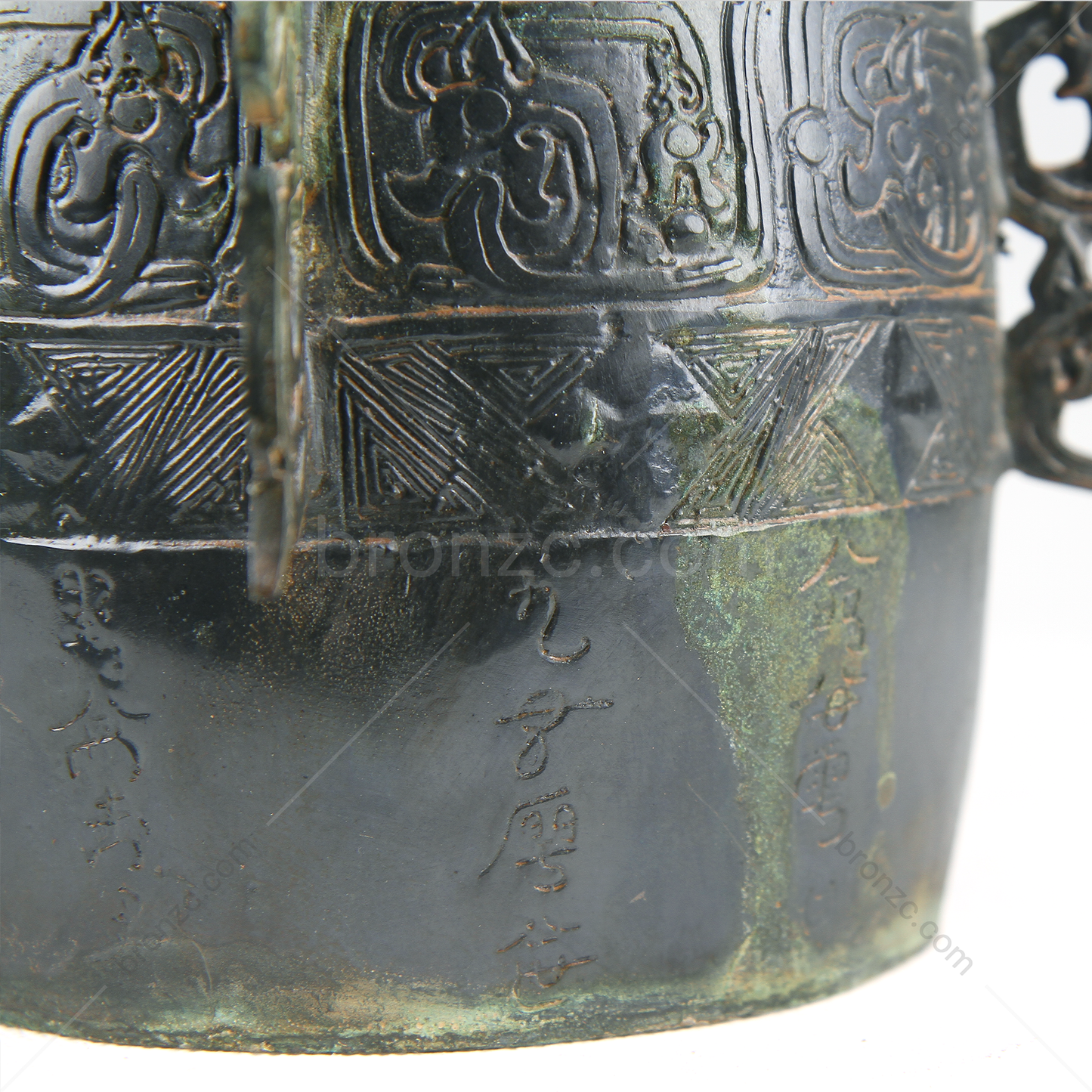 10.2" China Spring and Autumn Dynasty,Ancient bronze musical instrument[Qin Gong Bo][秦公镈]